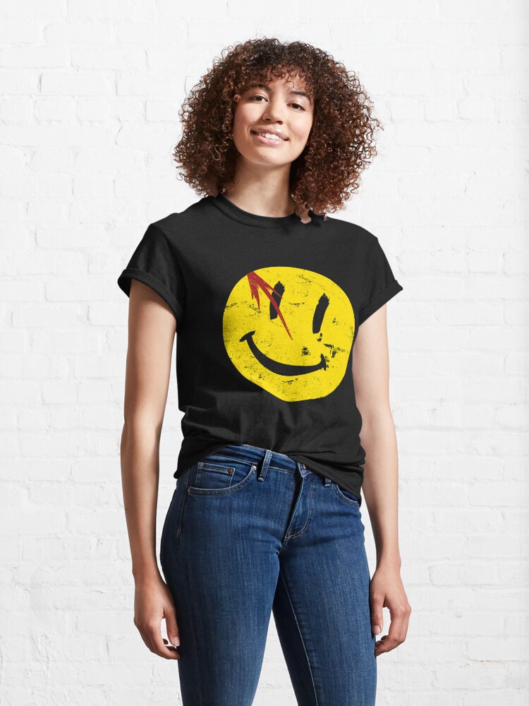 Alternate view of Watchmen Symbol Smile Vintage Classic T-Shirt