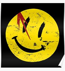Wächter-Symbol-Lächeln-Weinlese Poster