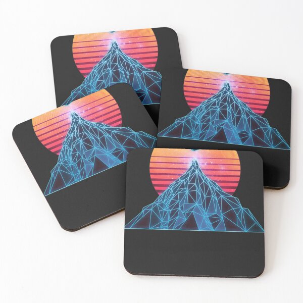 Item preview, Synthwave Wire frame Mountain Classic T-Shirt designed and sold by AnthonyMonk.