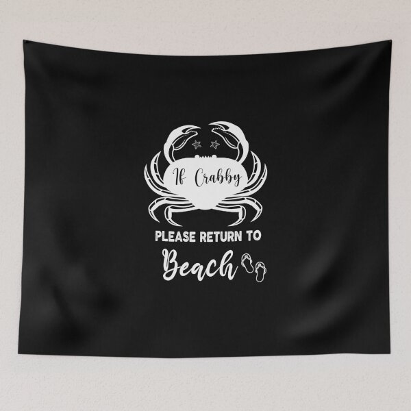 Item preview, If Crabby Please Return To Beach, Beaching Not Teaching  I'm a better person when I'm tan  Funny Meme Gift for Best Friend boyfriend girlfriend designed and sold by joygift369.