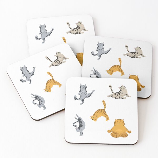 Item preview, Cat Yoga Sticker Pack  designed and sold by Nikiolilalala.