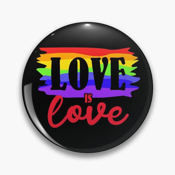 Aperçu de l'œuvre L'amour est l'amour, fierté arc-en-ciel, créée et vendue par makeitunique.