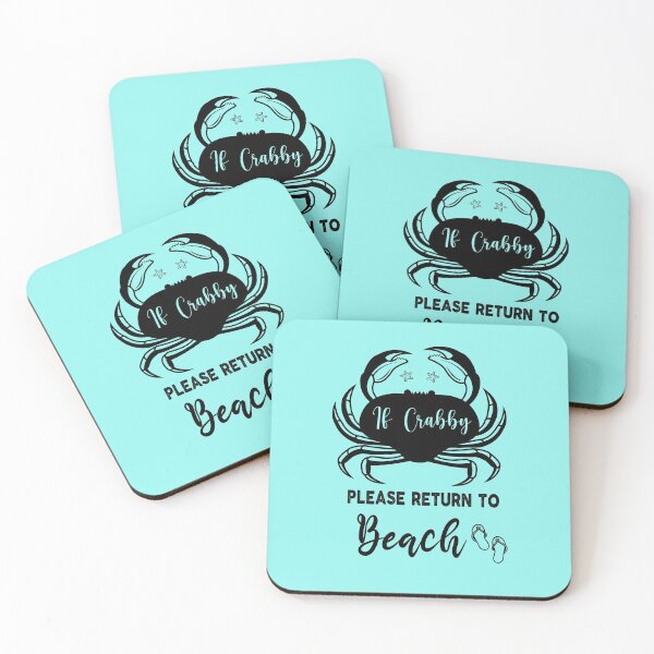 Item preview, If Crabby Please Return To Beach, Beaching Not Teaching  I'm a better person when I'm tan  Funny Meme Gift for Best Friend boyfriend girlfriend designed and sold by joygift369.