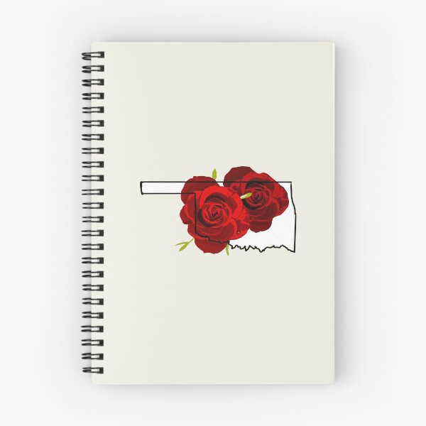 Item preview, Oklahoma State Outline with Rose designed and sold by girljohnny.