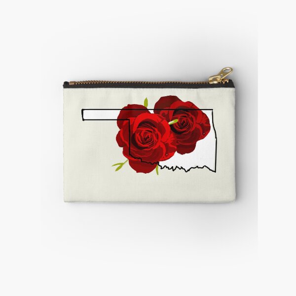 Item preview, Oklahoma State Outline with Rose designed and sold by girljohnny.