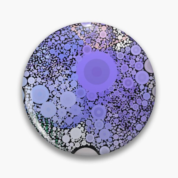 Item preview, blue circle mosaic tile designed and sold by ZubiyaArt.