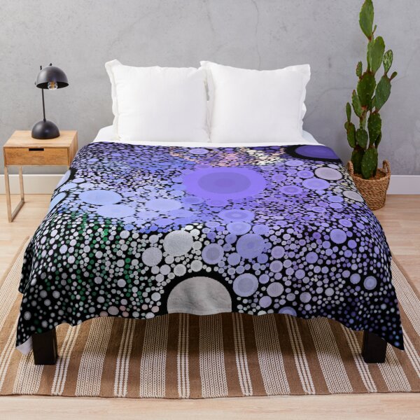 Item preview, blue circle mosaic tile designed and sold by ZubiyaArt.