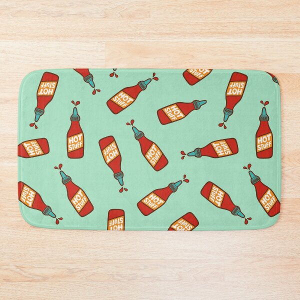 Item preview, Hot Stuff Hot Sauce Pattern in Mint designed and sold by evannave.