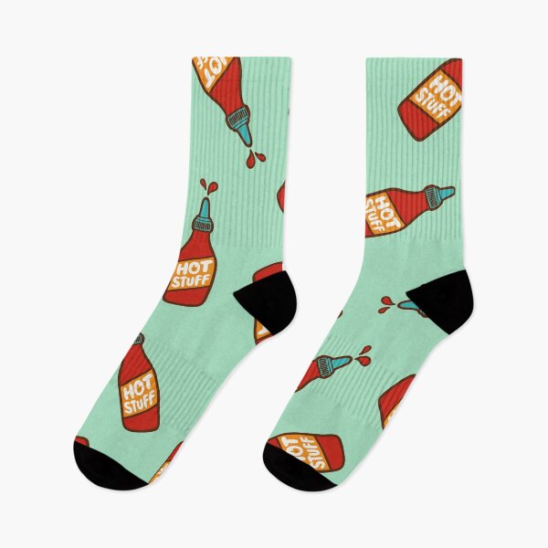 Item preview, Hot Stuff Hot Sauce Pattern in Mint designed and sold by evannave.