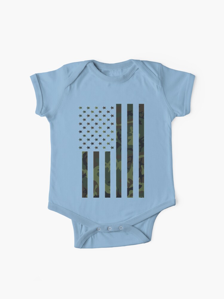 Blue Camouflage Boys Girls Army T-shirt 