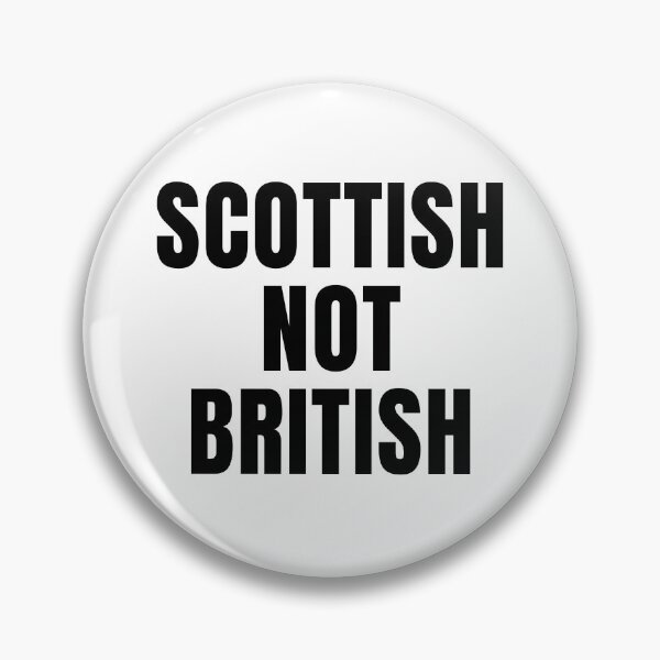 Item preview, Scottish not British - large black font designed and sold by Indy2tees.