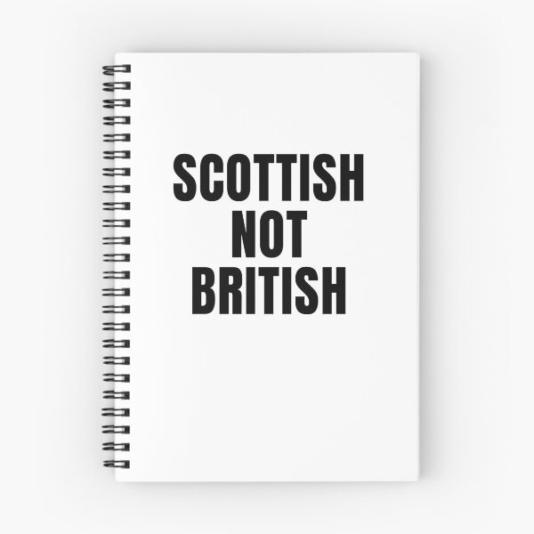 Item preview, Scottish not British - large black font designed and sold by Indy2tees.