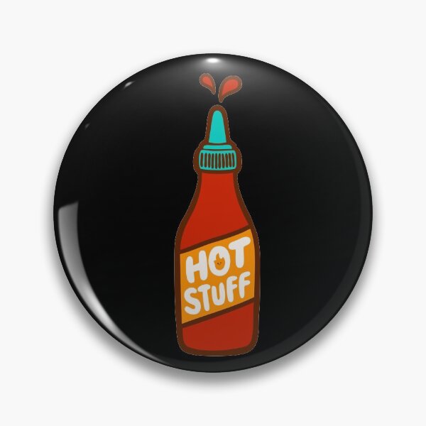 Item preview, Hot Stuff Hot Sauce Pattern in Black designed and sold by evannave.