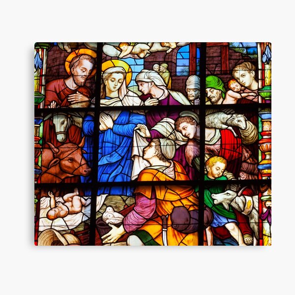 Saint Joseph and the Holy Family Canvas Print