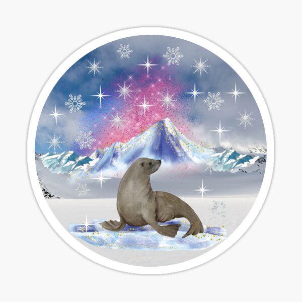 Item preview, Seal on Ice designed and sold by PrintinglyArt.