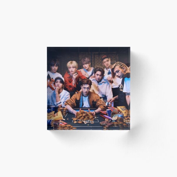 Stray Kids All In SKZ KINGS ot8 kpop Acrylic Block