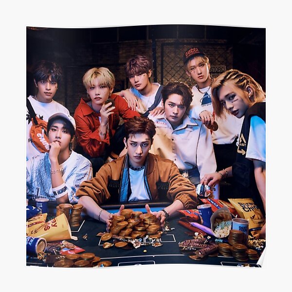 Stray Kids All In SKZ KINGS ot8 kpop Poster