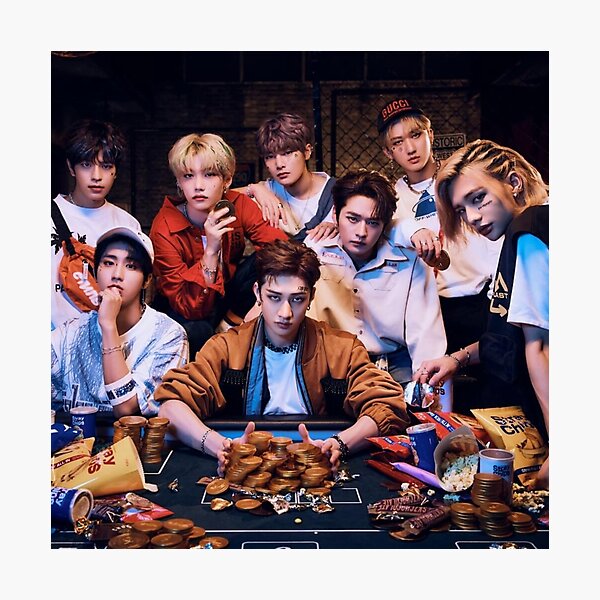 Stray Kids All In SKZ KINGS ot8 kpop Photographic Print