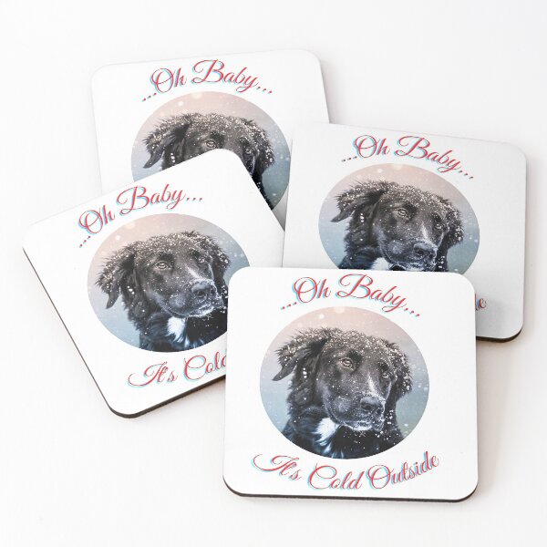Item preview, Cold Outside - Christmas Dog design designed and sold by John Dewar.