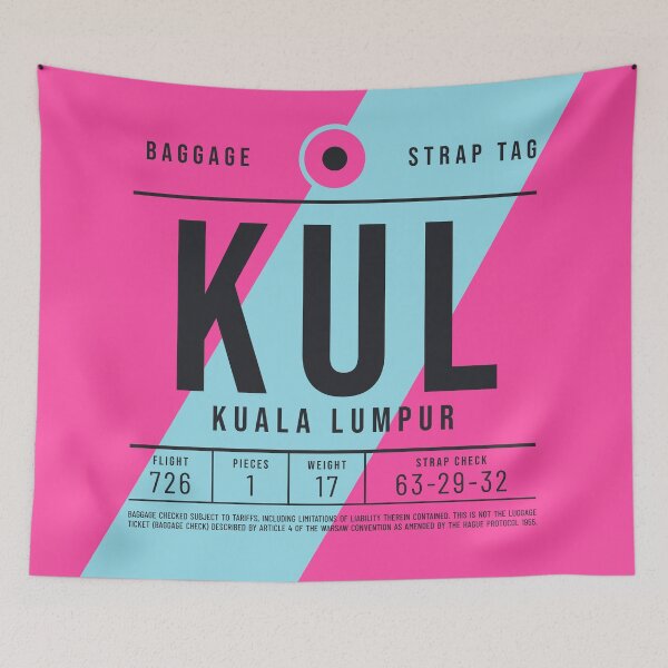 Item preview, Luggage Tag E - KUL Kuala Lumpur Malaysia designed and sold by VoodooCircus.