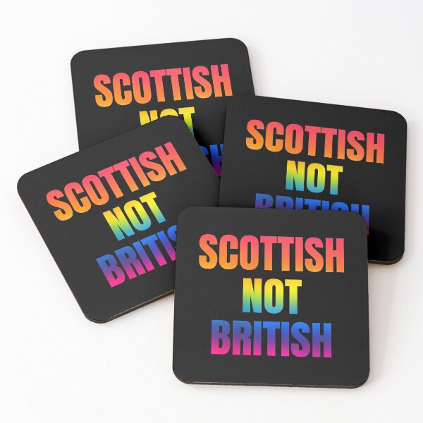 Item preview, Scottish not British - large rainbow font designed and sold by Indy2tees.