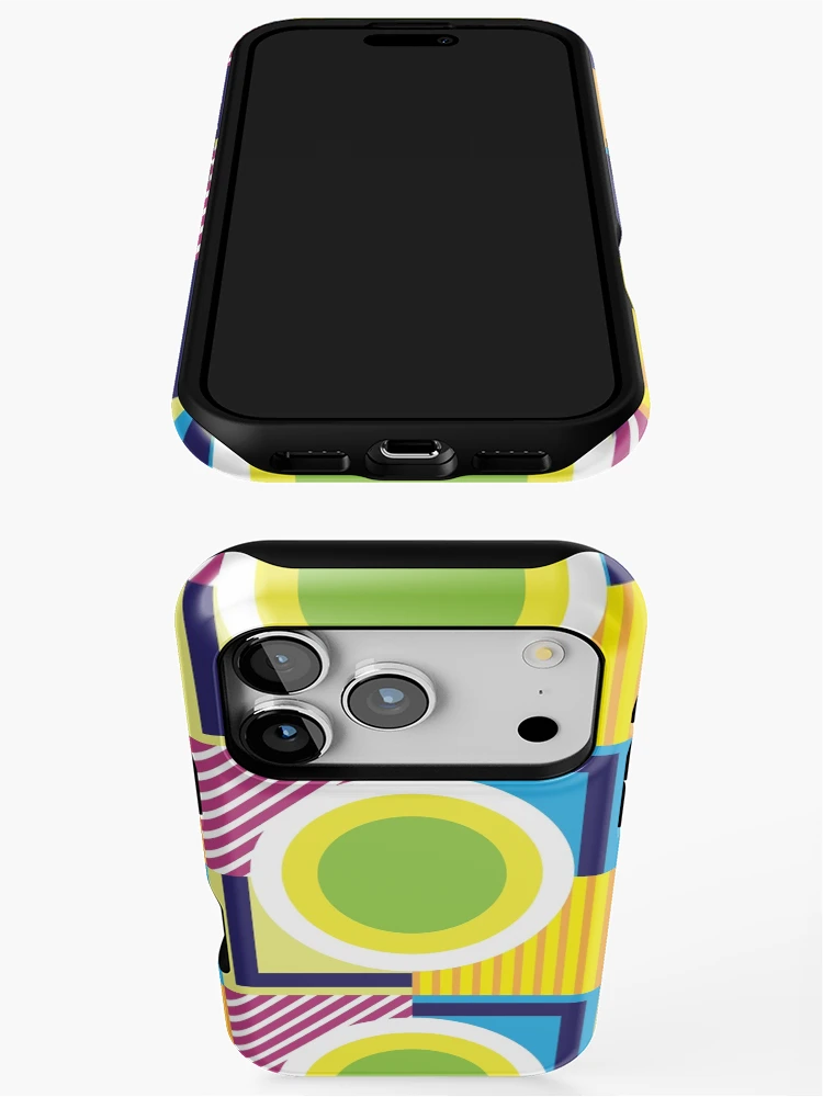 Thumbnail 3 of 4, iPhone Case, Square Geometric Pattern #2 designed and sold by EMIRSDQ.