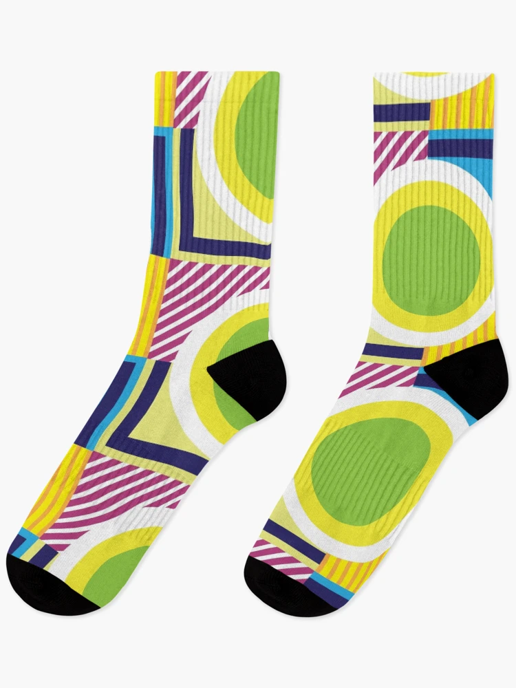 Thumbnail 1 of 5, Socks, Square Geometric Pattern #2 designed and sold by EMIRSDQ.