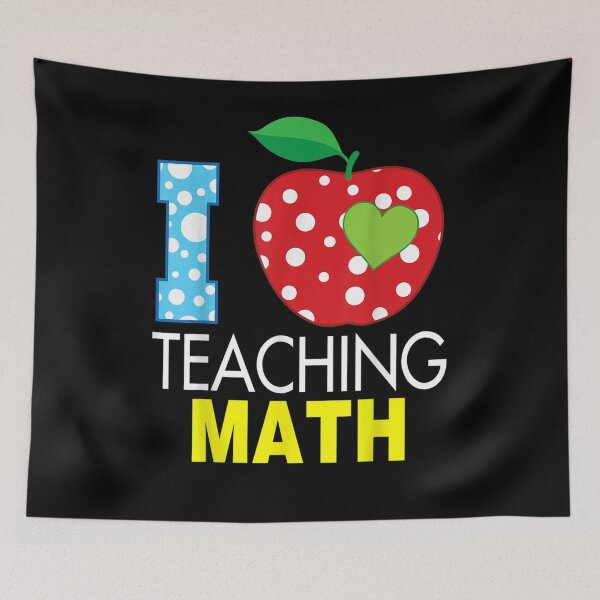 Item preview, I Love Teaching Math Teacher Back To School First Day Of  designed and sold by zpruby.