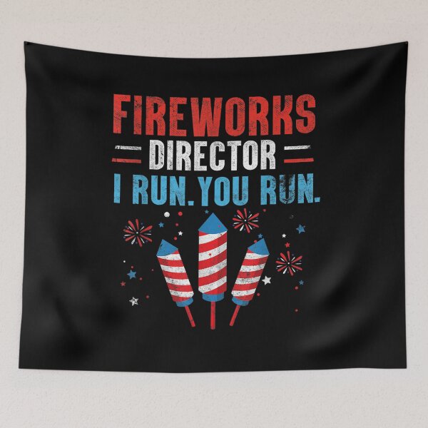 Item preview, Fireworks Director I Run You Run Funny 4th Of July Boy Men  designed and sold by zpruby.