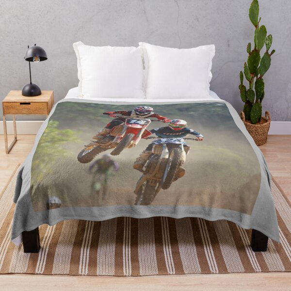 Dirt Bike Comforter Set Twin Motocross Comforter Retro American