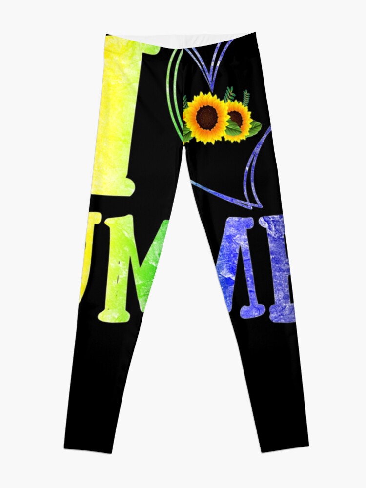 Discover I Love Summer Heart Beach Vacation Sun Party For Family  Leggings