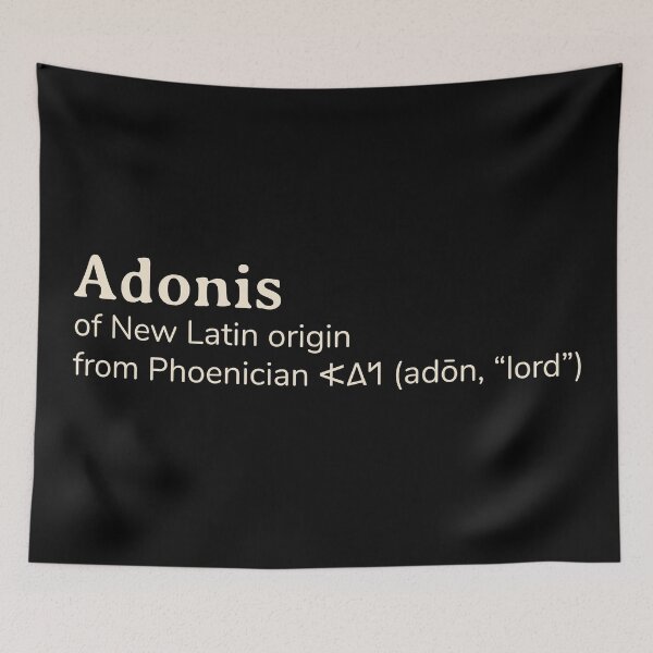 Item preview, Adonis name etymology designed and sold by YourNameStory.