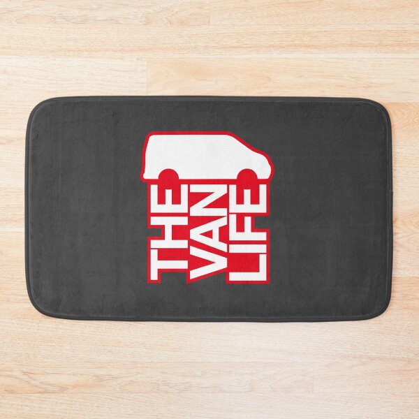 Item preview, van life outline logo: red white designed and sold by robnoble.