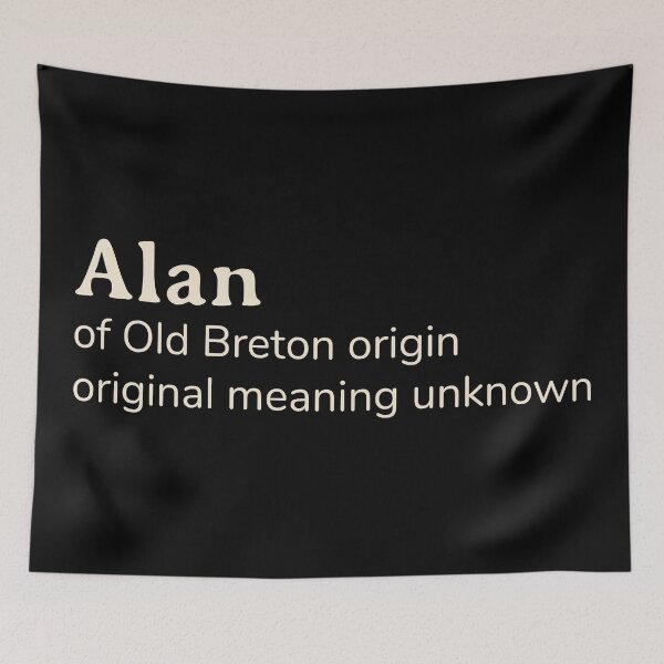 Item preview, Alan name etymology designed and sold by YourNameStory.