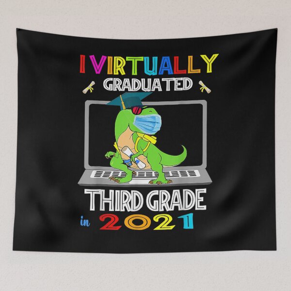 Item preview, I Virtually Graduated 3rd Grade Graduation Virtual T Rex  designed and sold by zpruby.