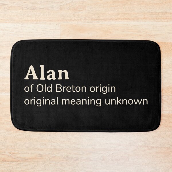 Item preview, Alan name etymology designed and sold by YourNameStory.