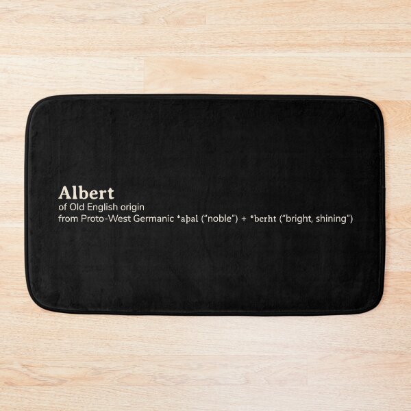 Item preview, Albert name etymology designed and sold by YourNameStory.