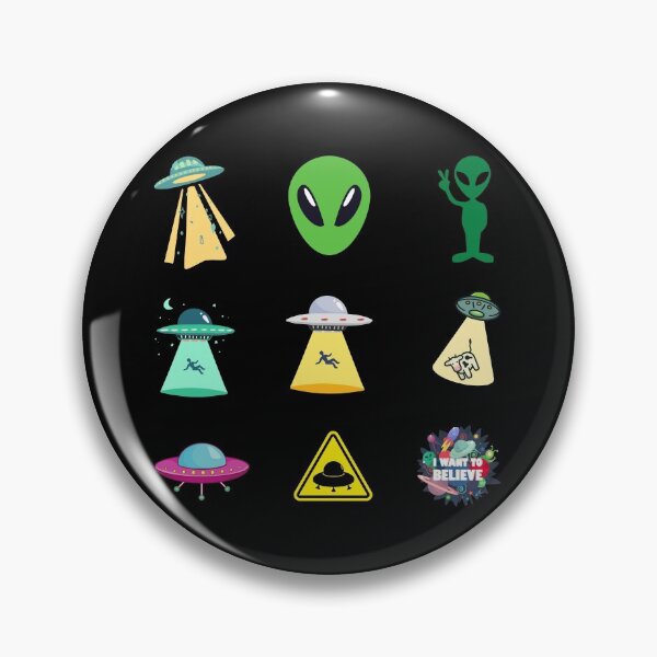 Item preview, UFO & Alien Sticker Pack designed and sold by ecdato.