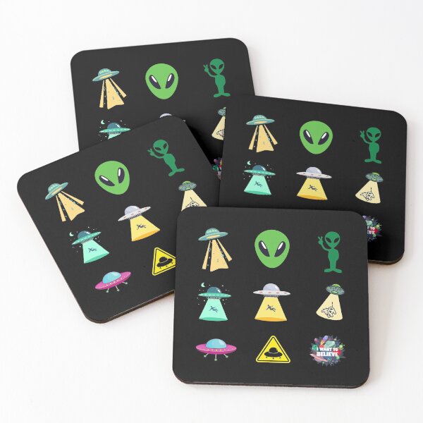 Item preview, UFO & Alien Sticker Pack designed and sold by ecdato.