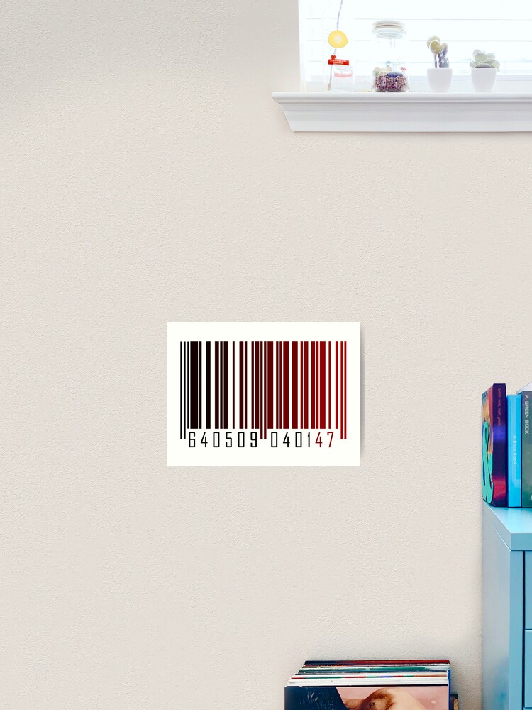 Agent 47 Barcode Art Print By Yourfangirltv Redbubble
