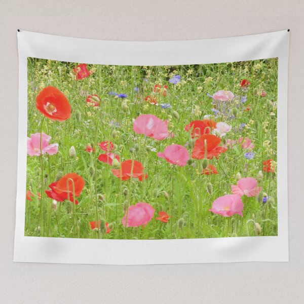 Item preview, Beautiful Blue Cornflowers and Poppies designed and sold by Karen Thomson.