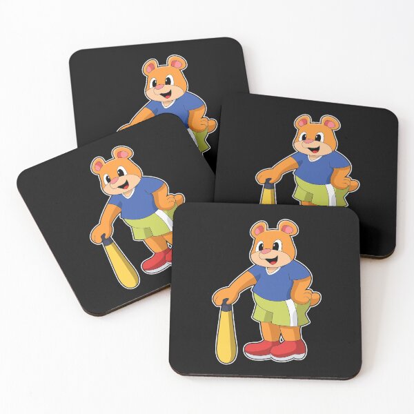 Item preview, Bear at Baseball with Baseball bat designed and sold by Snabdesign84.