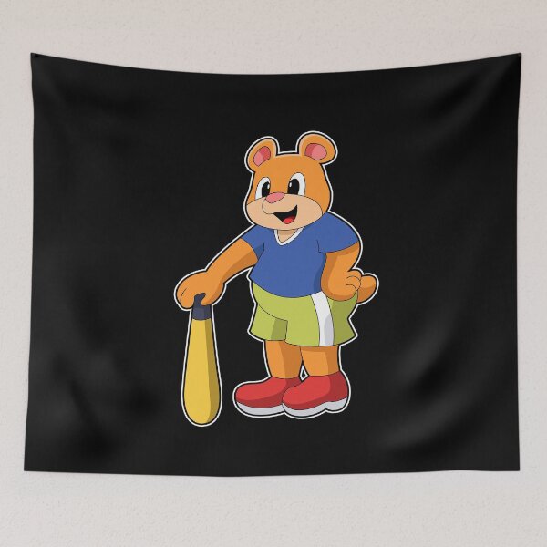 Item preview, Bear at Baseball with Baseball bat designed and sold by Snabdesign84.
