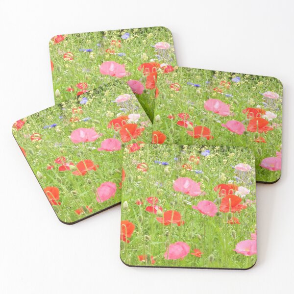 Item preview, Beautiful Blue Cornflowers and Poppies designed and sold by Karen Thomson.