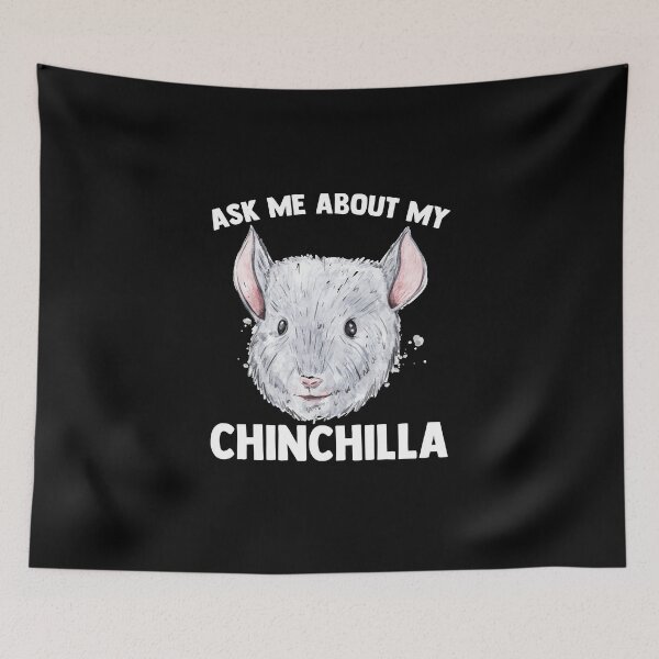 Item preview, Ask Me About My Chinchilla Rodent Pocket Pet Chinchillin designed and sold by Nessshirts.