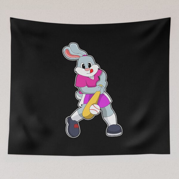 Item preview, Rabbit at Baseball with Baseball bat designed and sold by Snabdesign84.