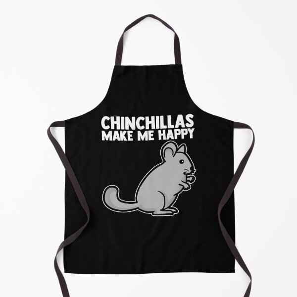 Item preview, Chinchillas Make Me Happy Rodent Pocket Pet Chinchillin designed and sold by Nessshirts.
