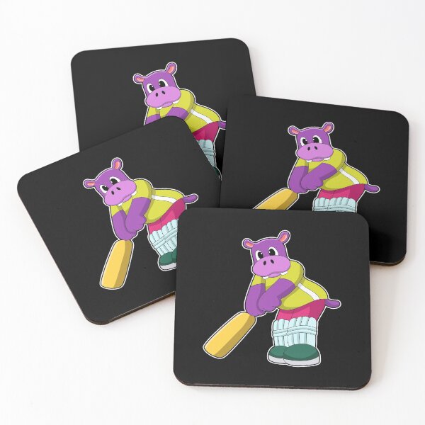 Item preview, Hippo at Cricket with Cricket bat designed and sold by Snabdesign84.