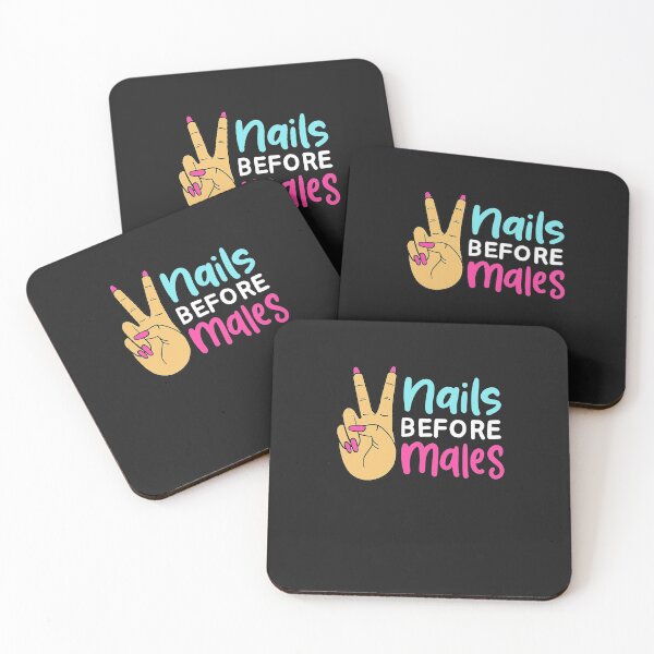 Item preview, Nails Before Males Funny Nail Artist Quote Cute Nail Tech designed and sold by armindaplasagna.