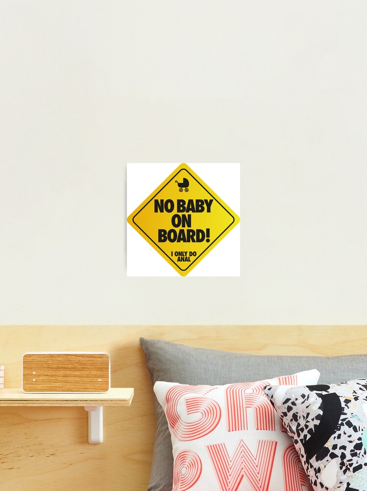 No Baby On Board! Sticker for Sale by paddingtonbeard